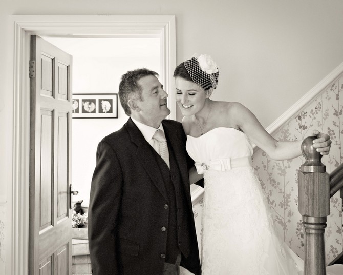 Father of the bride photo. Tara Aherne Photography Real Wedding Ireland bride and father